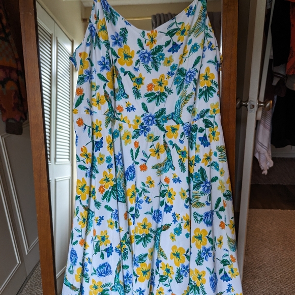 Tank Top Old Navy Tropical Colorful Dress - Picture 2 of 10